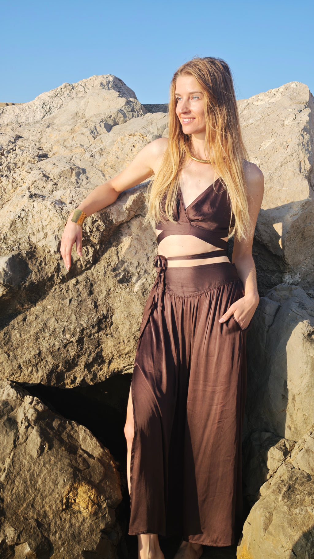 Jupe Muse soie et viscose