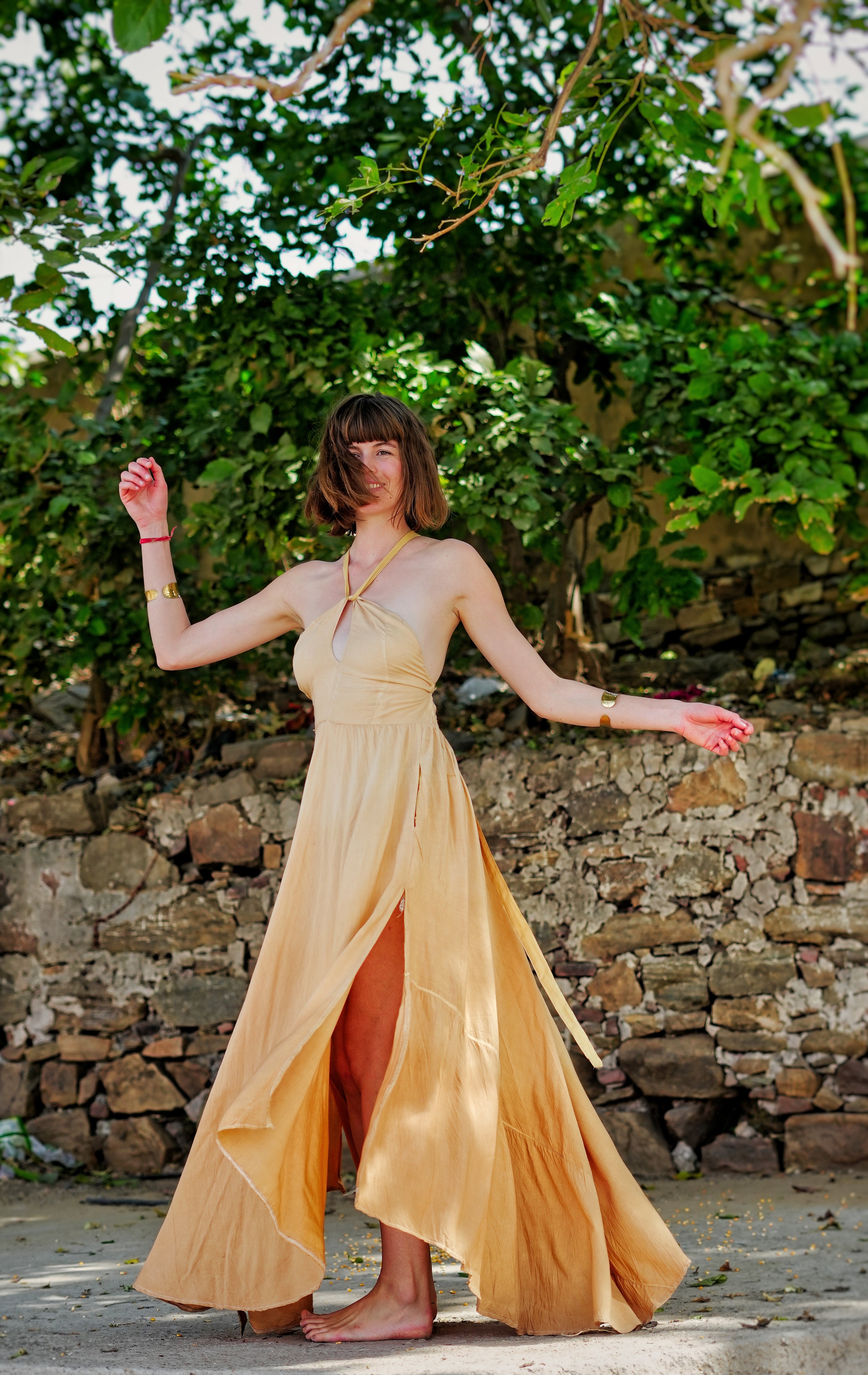 Robe Prêtresse de l'eau en fibre de banane